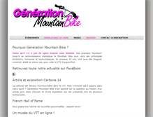 Tablet Screenshot of generationmountainbike.com